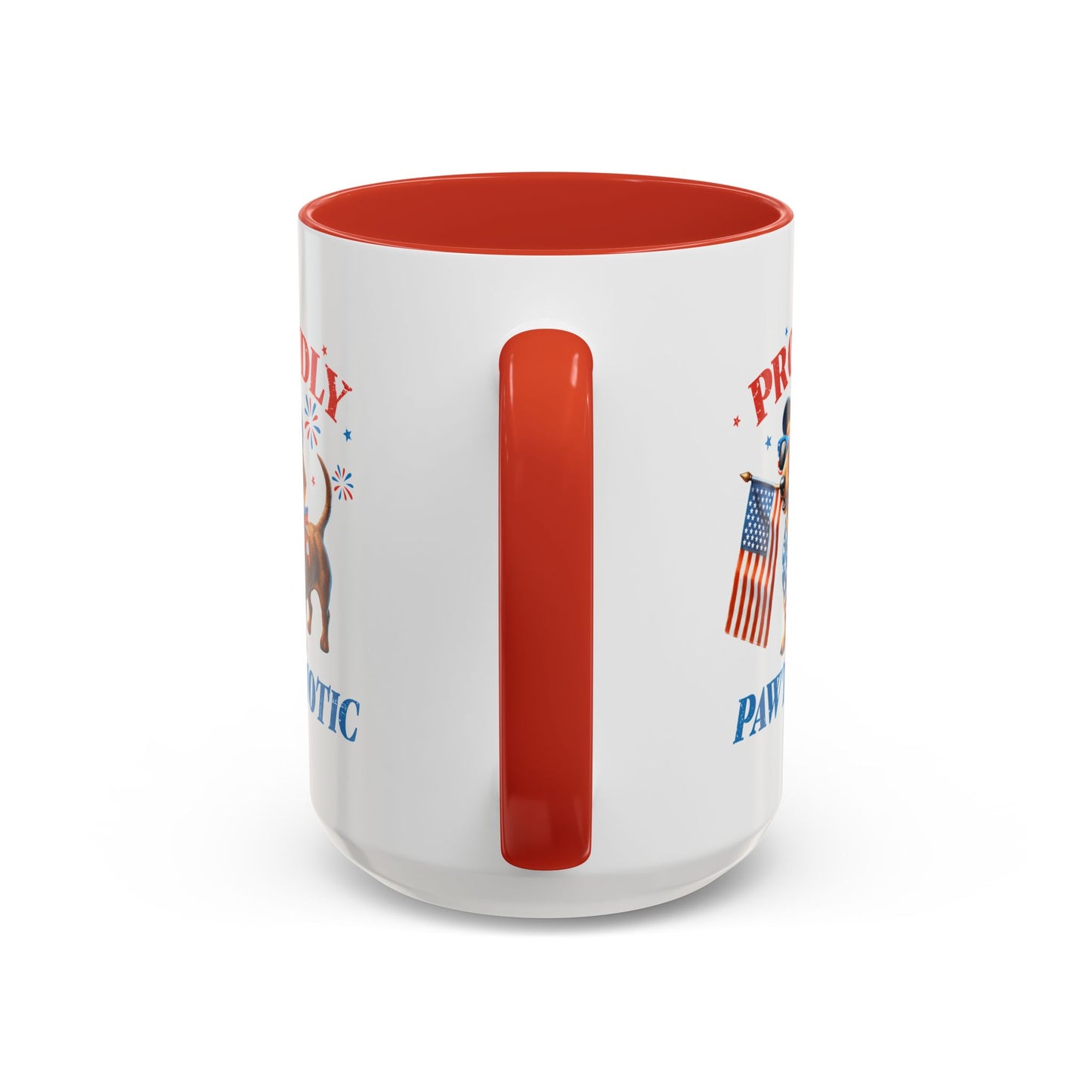 4th of July Mug - Proudly Pawtriotic Dog