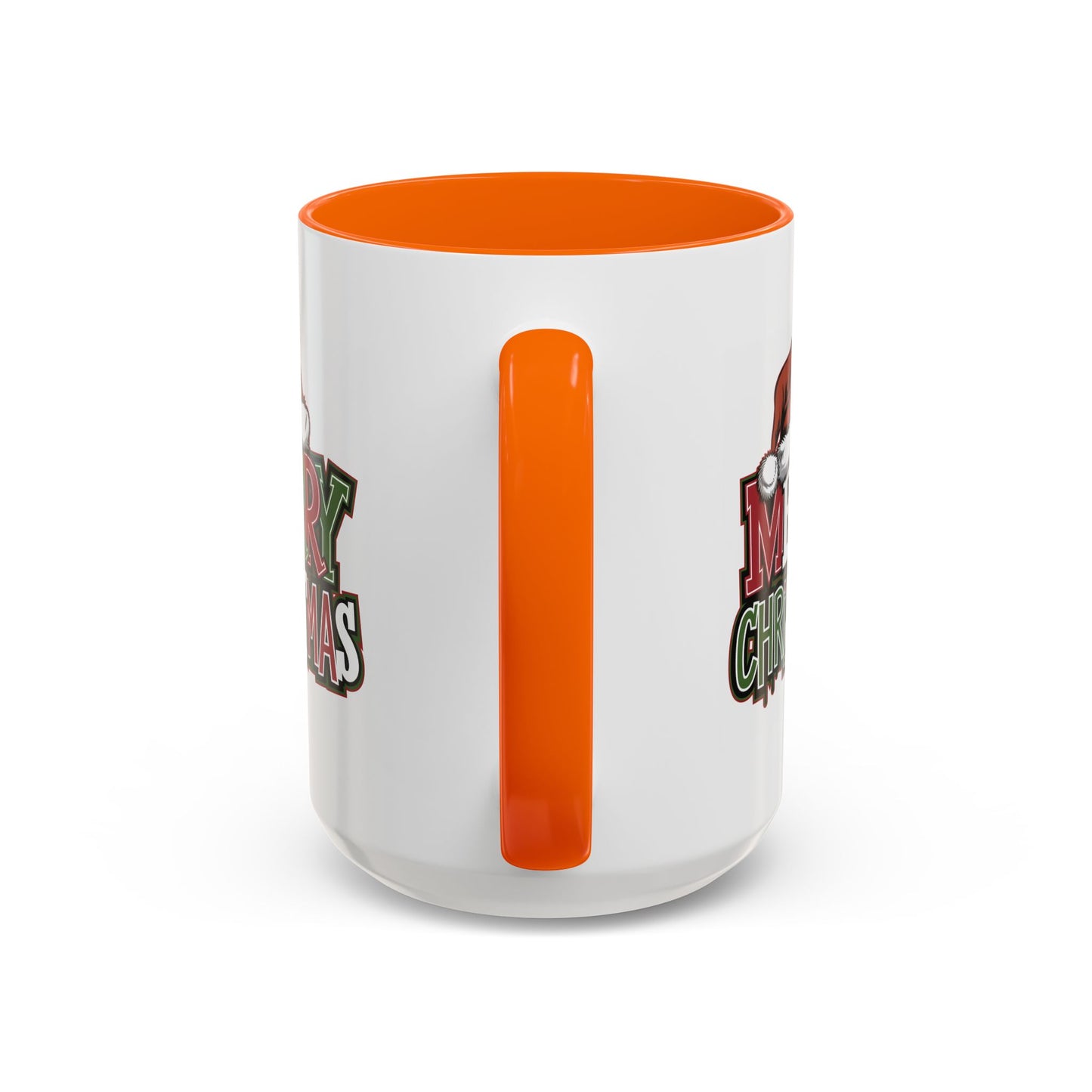 Christmas Mug - Merry Christmas Red Green & White Graffiti Hat