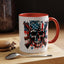 4th of July Mug - Skull With American Flag