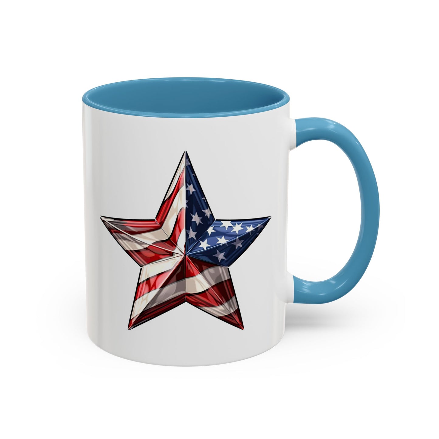 4th of July Mug - American Flag Star 3