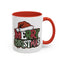 Christmas Mug - Merry Christmas Red Green & White Graffiti Hat