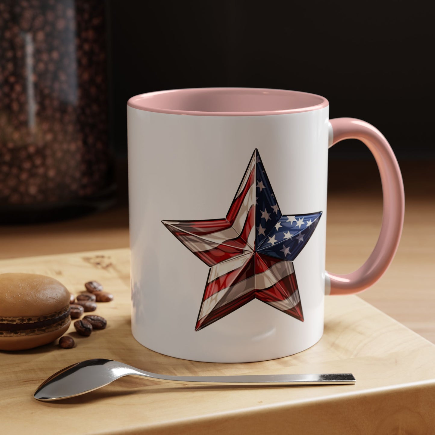 4th of July Mug - American Flag Star 3
