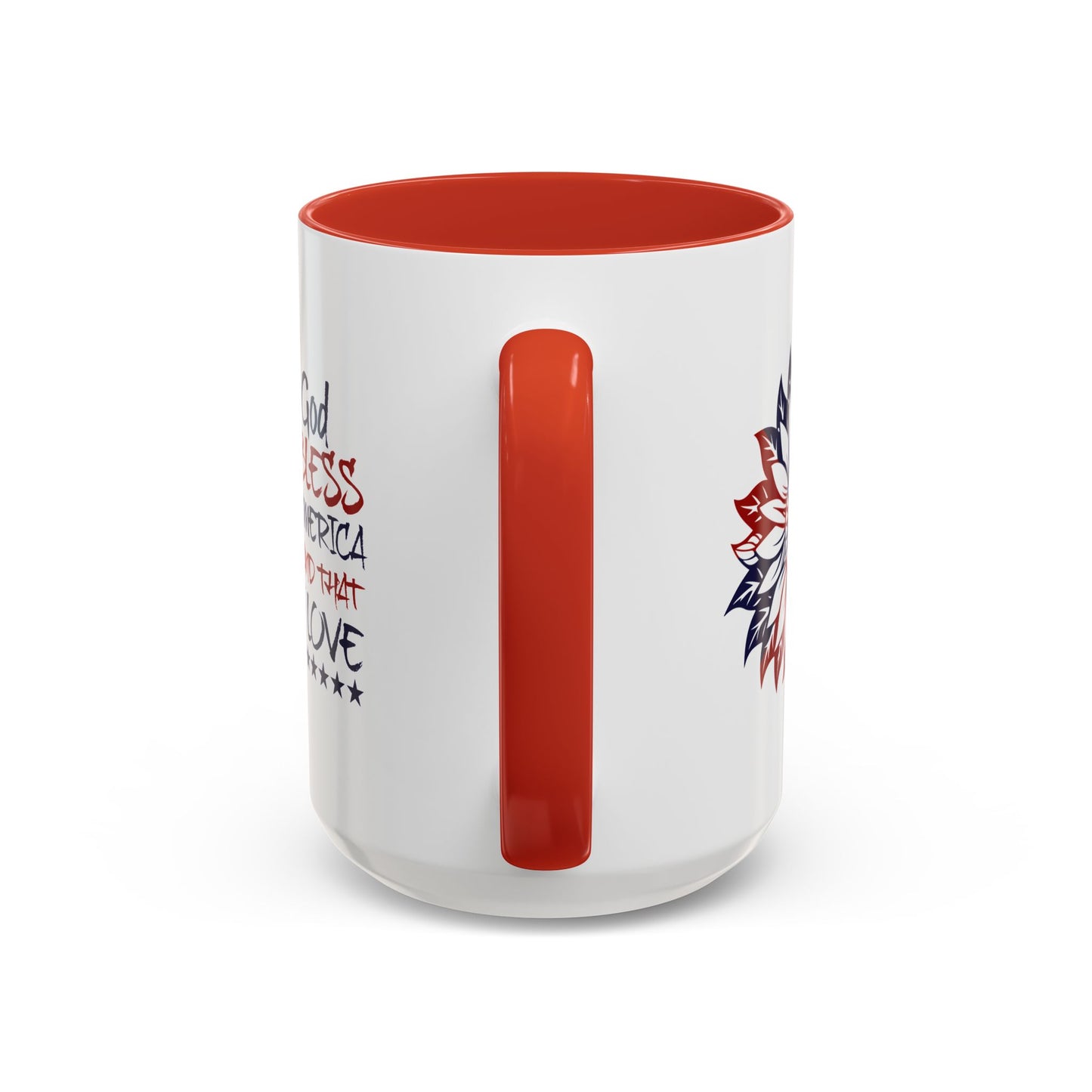 4th of July Mug - God Bless America Sunflower