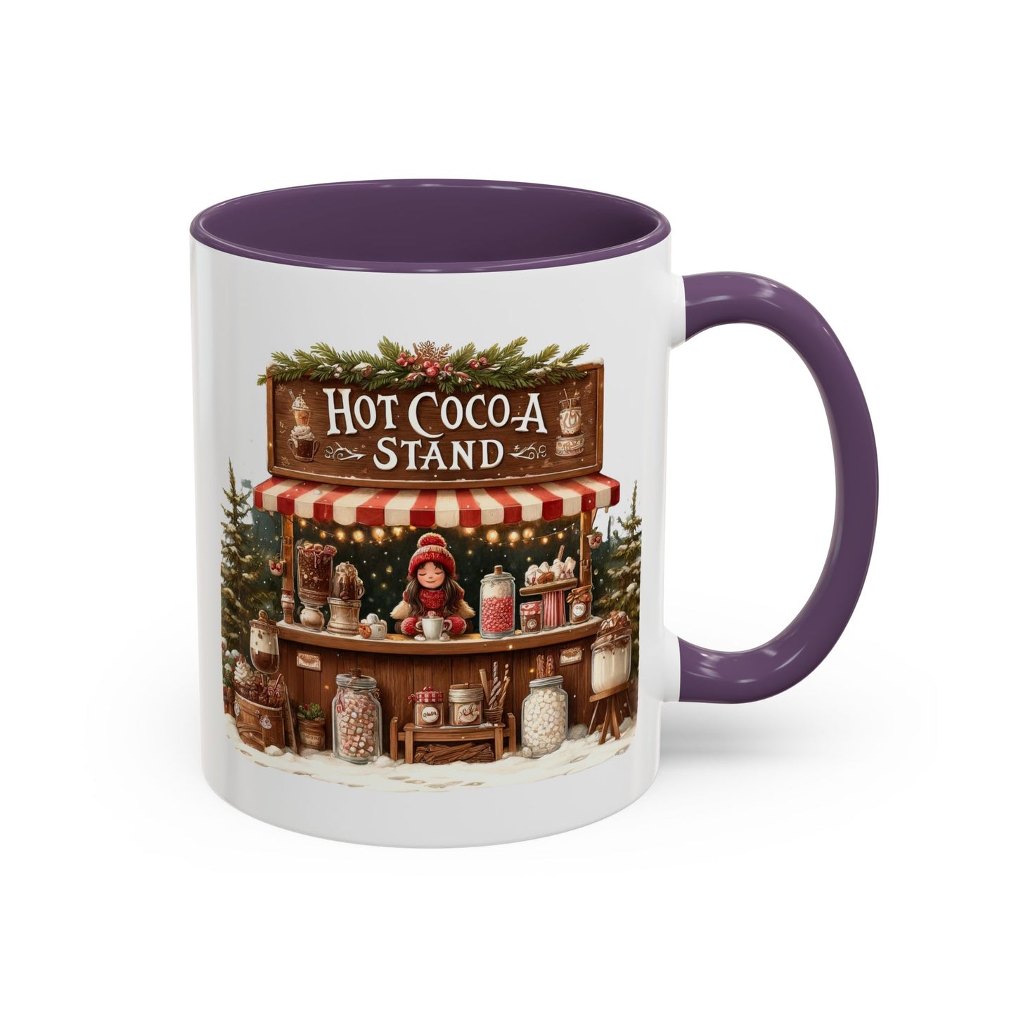 Christmas Mug - Hot Cocoa Stand White Text