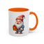 Christmas Mug - Old Gnome with Present
