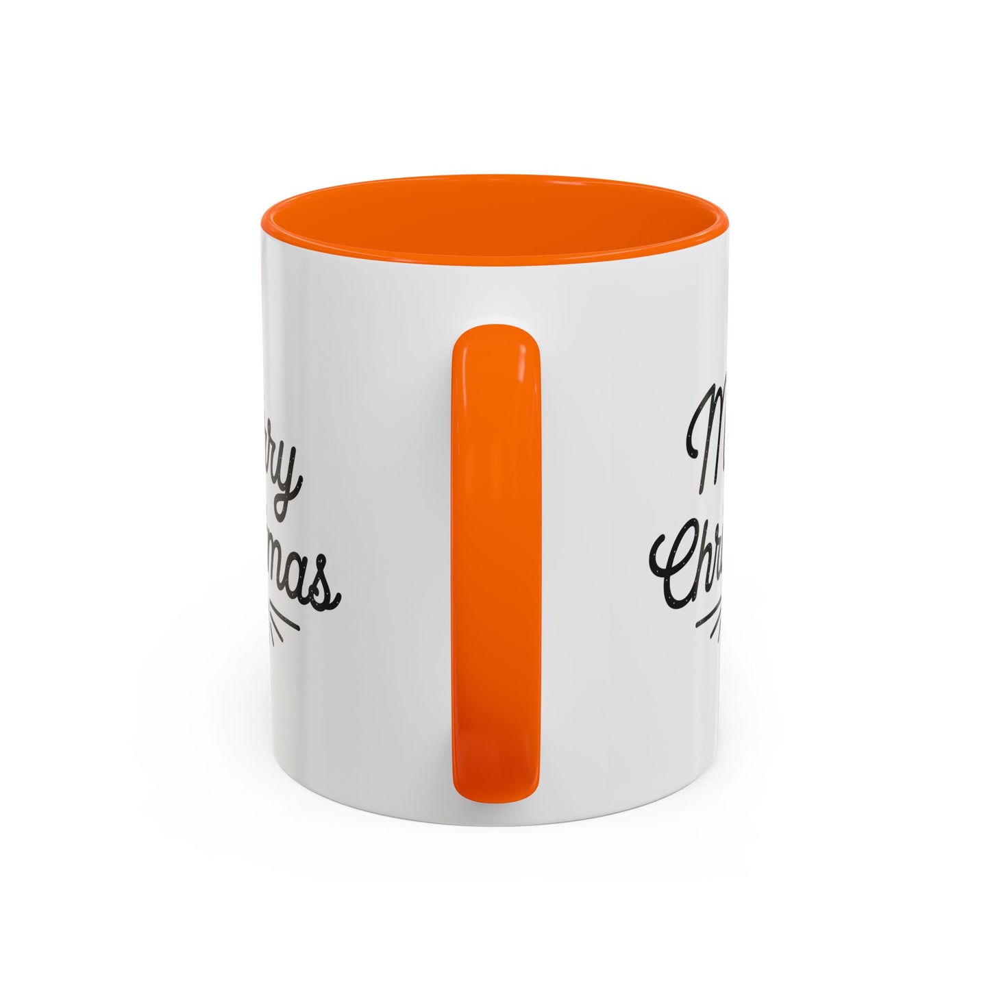 Christmas Mug - Merry Christmas Black Text Tree Star Present