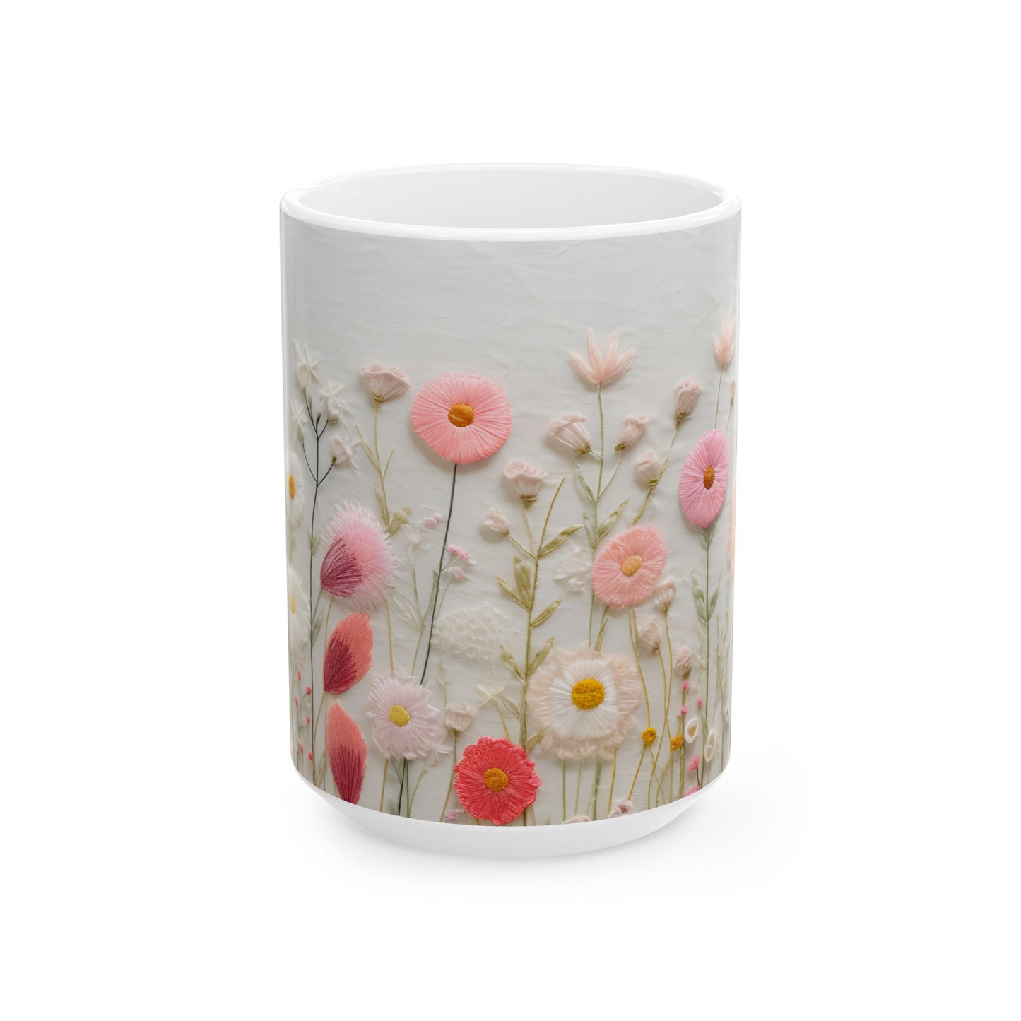 Artistic Mug - Felted Flowers 5