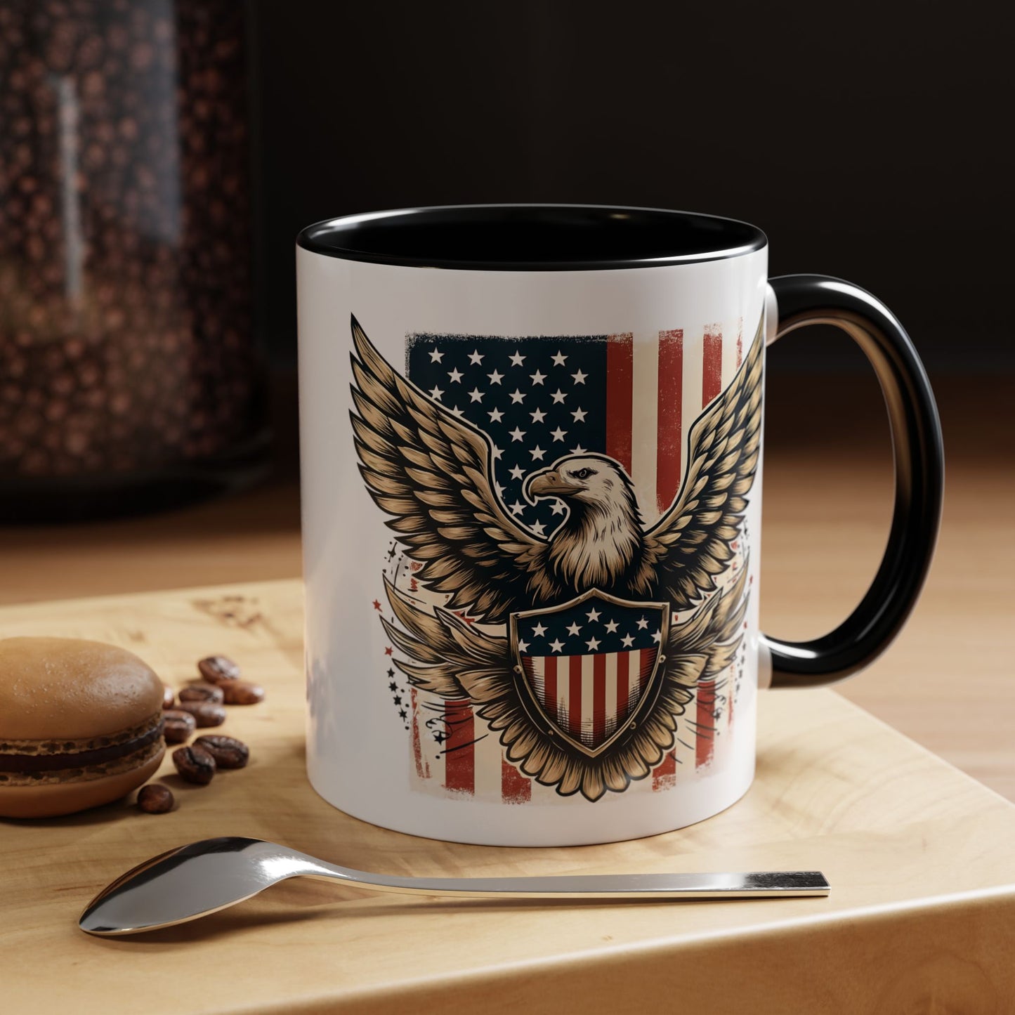 4th of July Mug - American Bald Eagle Flag 9