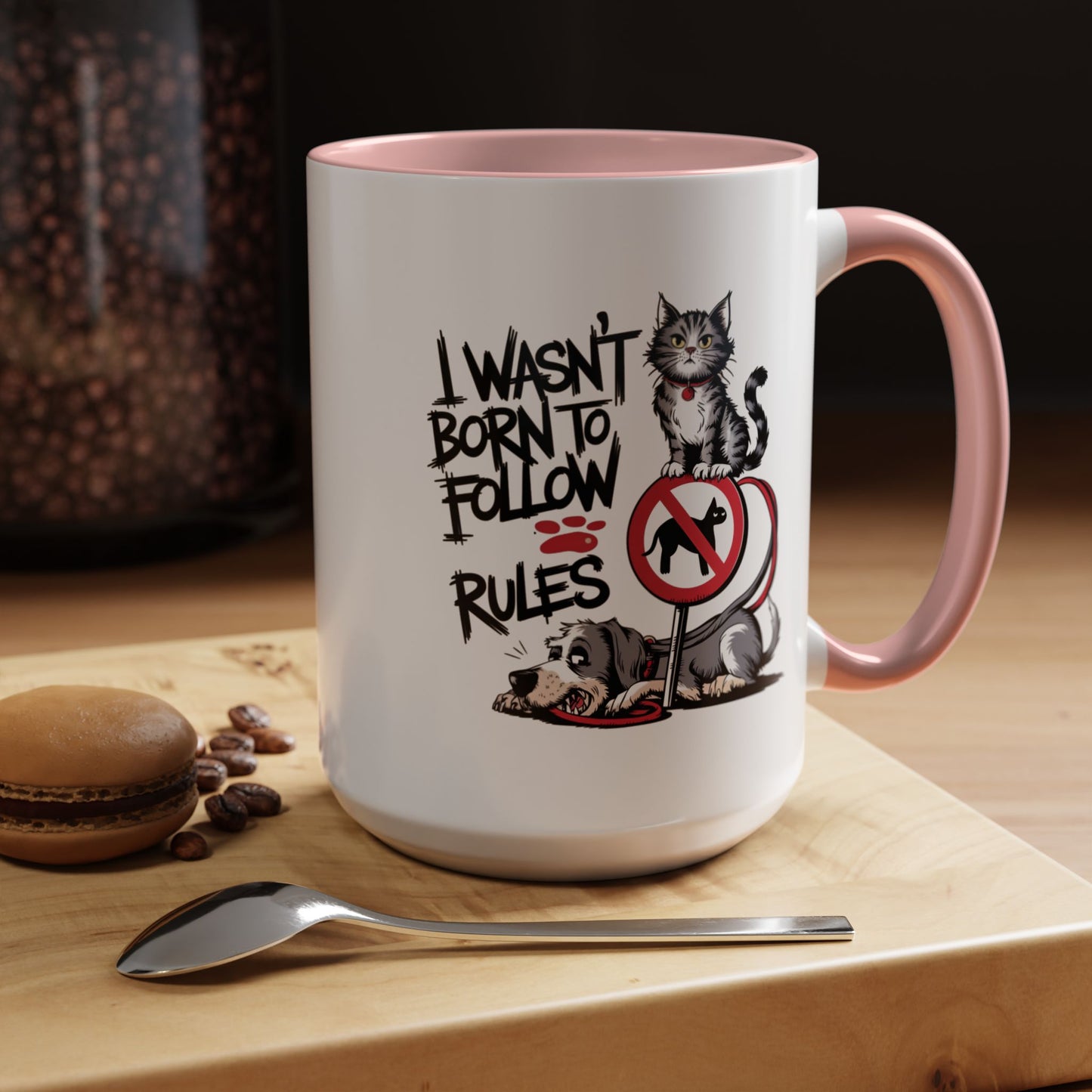 Animal Mug - I Wasn't Born To Follow Rules