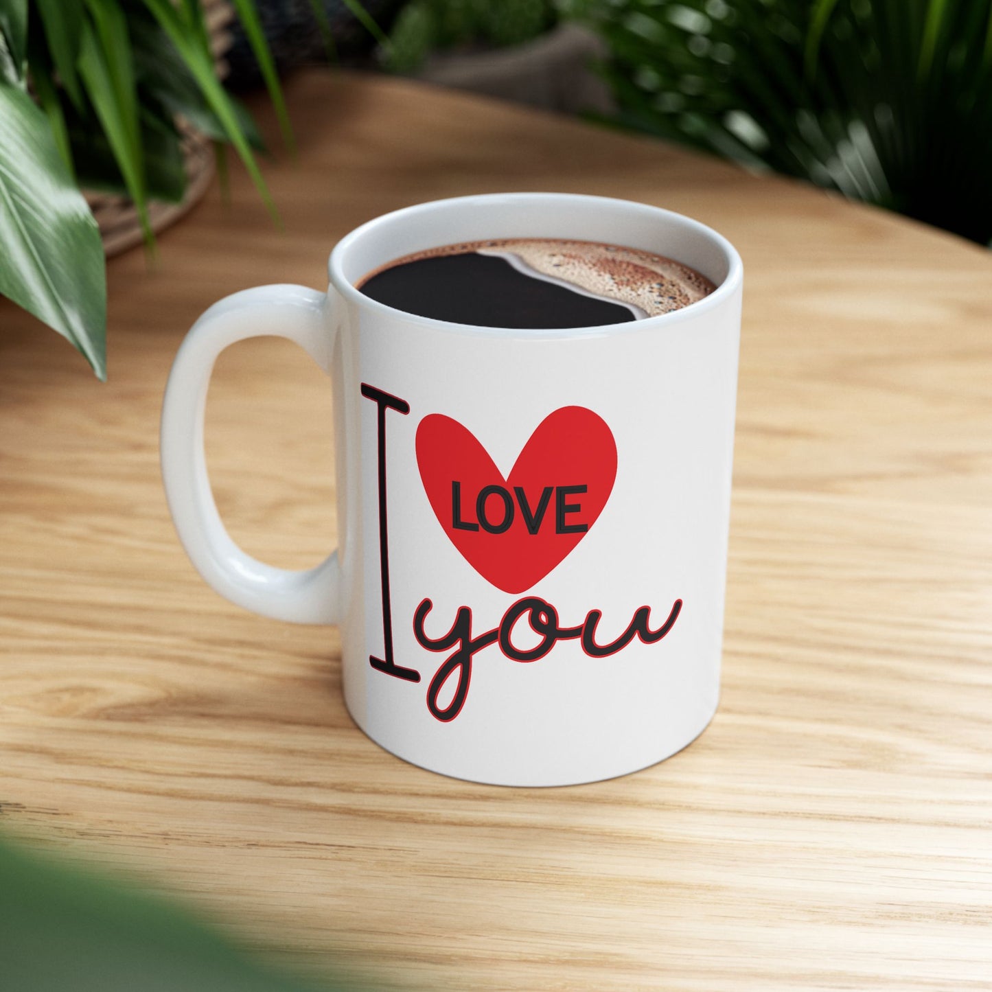 Valentine's Day Mug - I Love You Heart Graphic