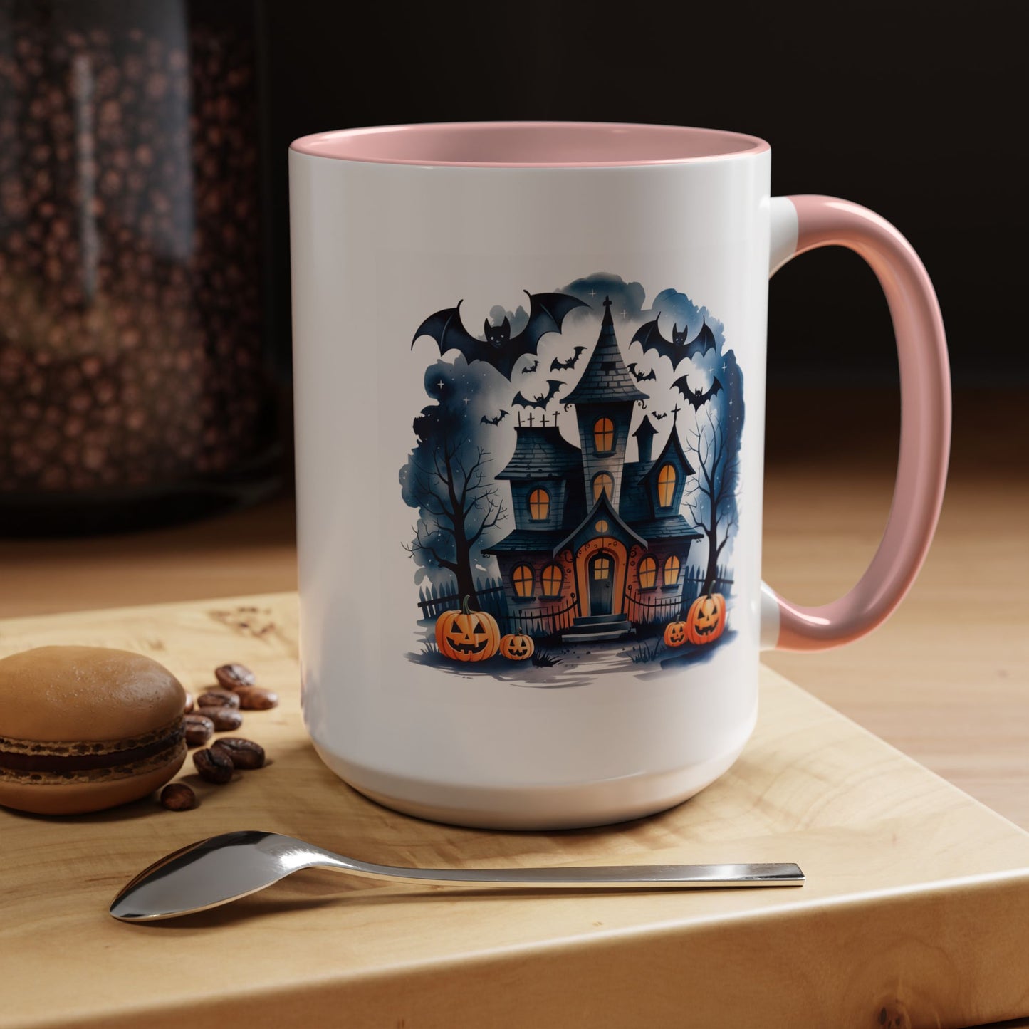Halloween Mug - Bat Ghost House