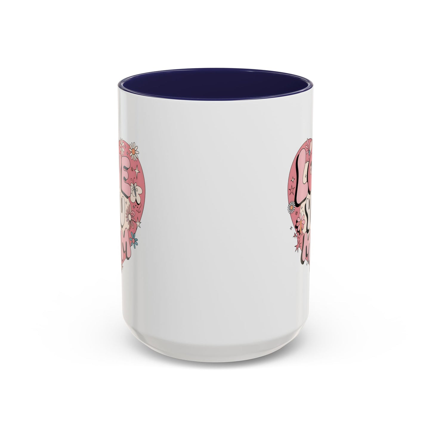 Mother's Day Mug - Love You Mom Retro Heart