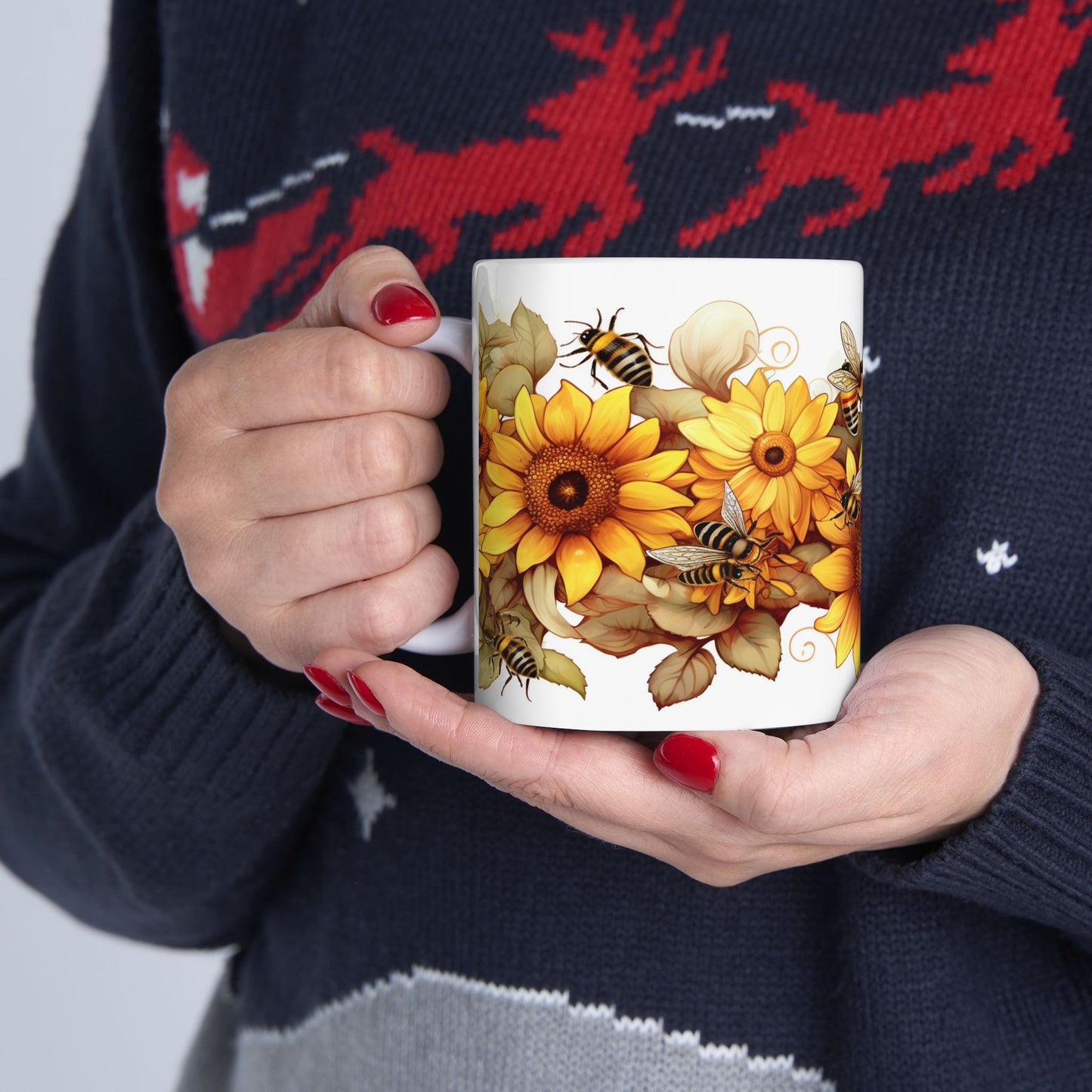 Artistic Mug - Flower Bees