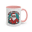 Christmas Mug - Merry Christmas Black & Red Text Cool Santa