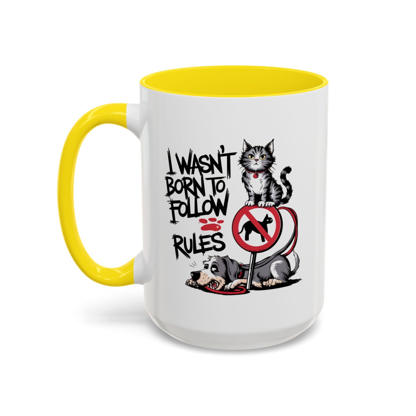 Animal Mug - I Wasn't Born To Follow Rules
