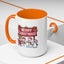 Christmas Mug - Merry Christmas White Text Reindeer Snowmen Penguin