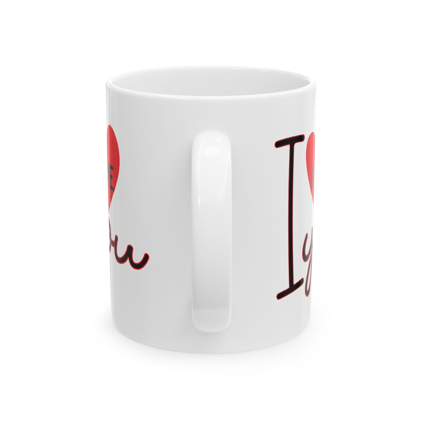 Valentine's Day Mug - I Love You Heart Graphic
