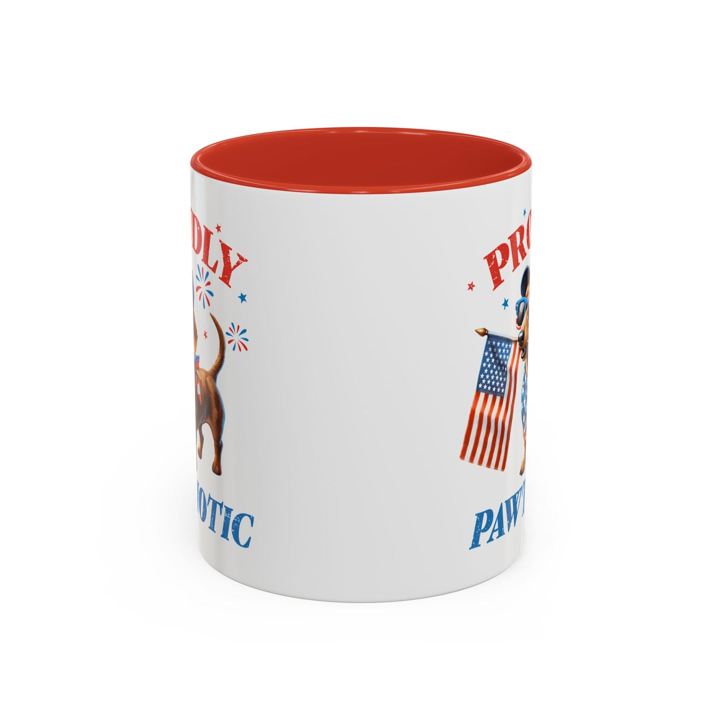 4th of July Mug - Proudly Pawtriotic Dog