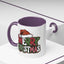Christmas Mug - Merry Christmas Red Green & White Graffiti Hat