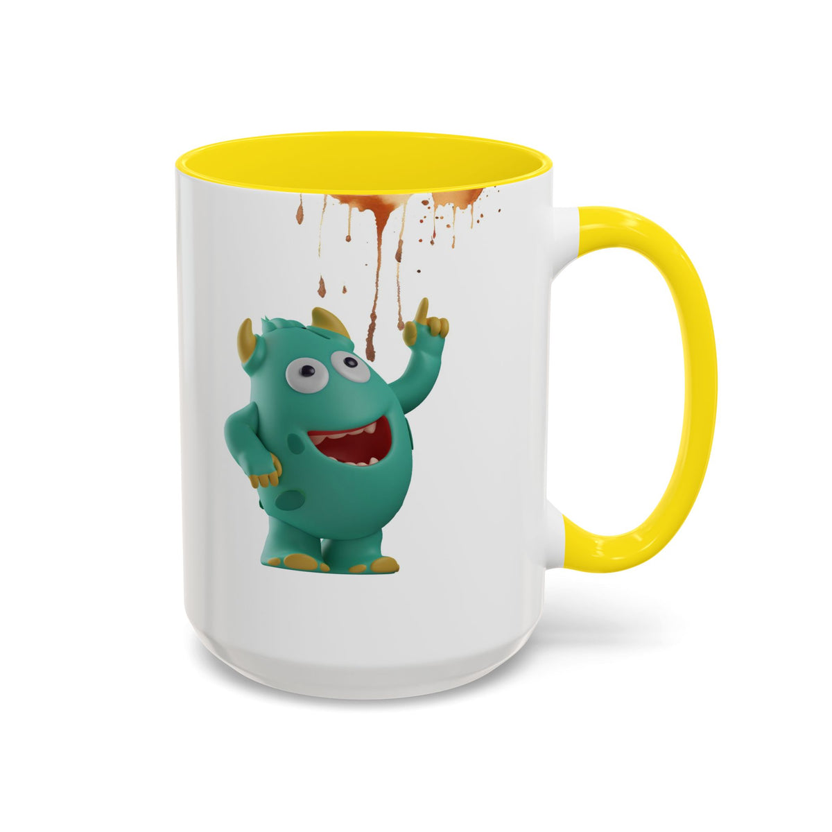 Humor Mug - Monster Drinks Coffee Spill