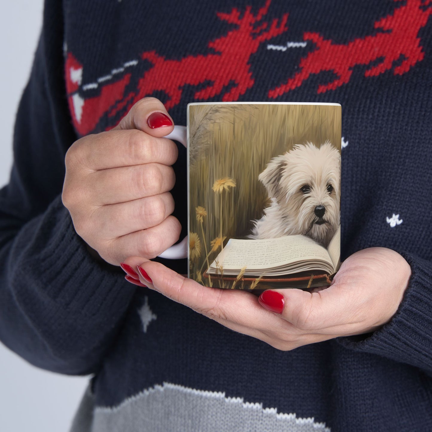 Artistic Mug - Felted Dog 2