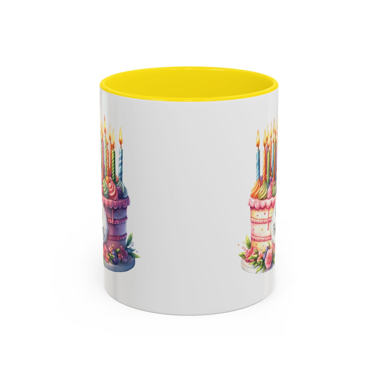 Birthday Mug - Happy Birthday Large Cake With...