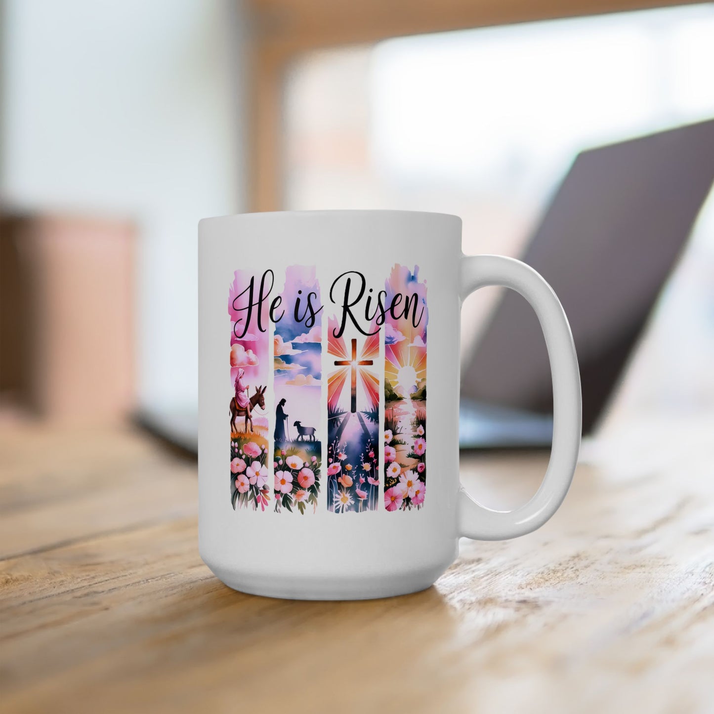 Easter Mug - He Is Risen Collage