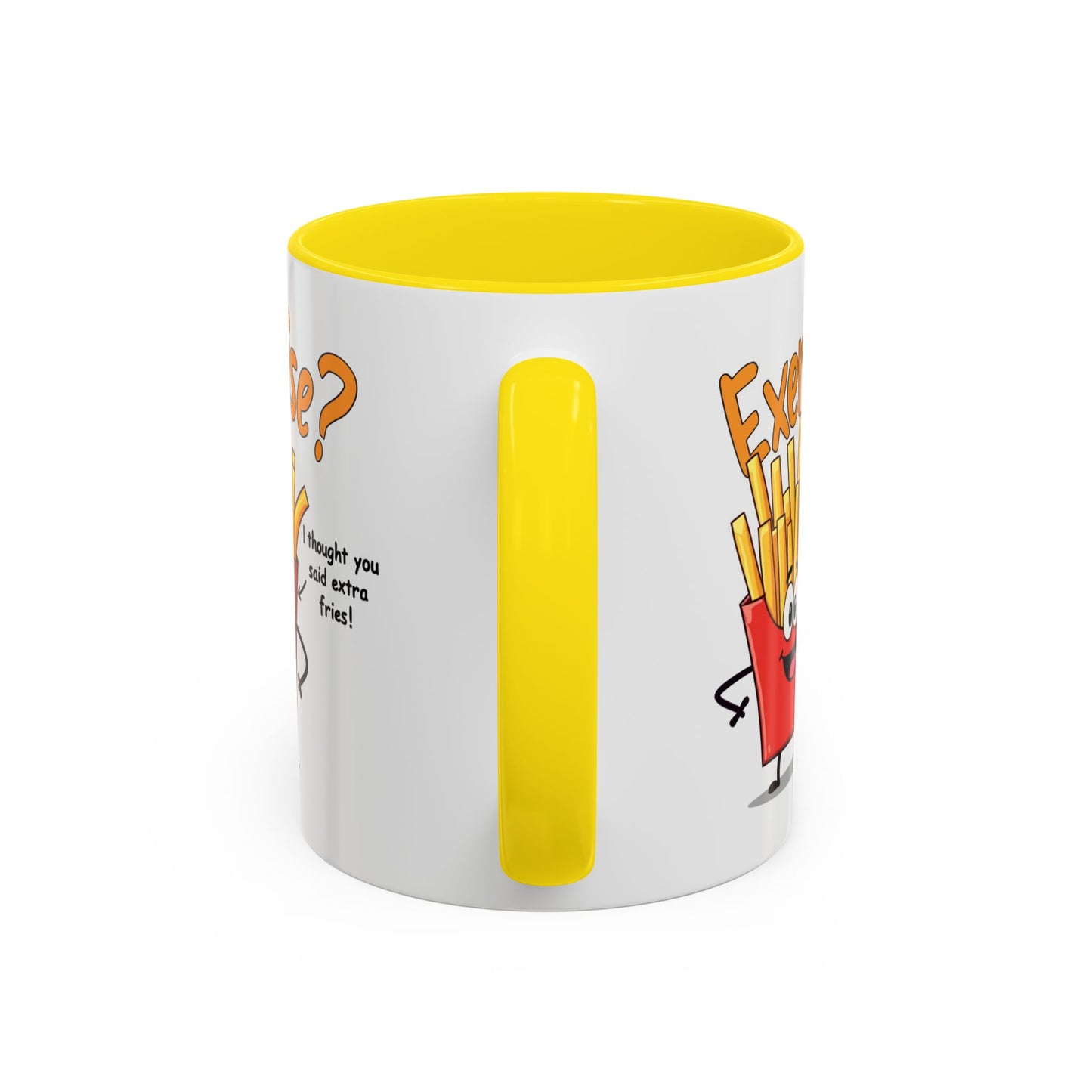 Humor Mug - Exercise I Thought You Said Extra Fries