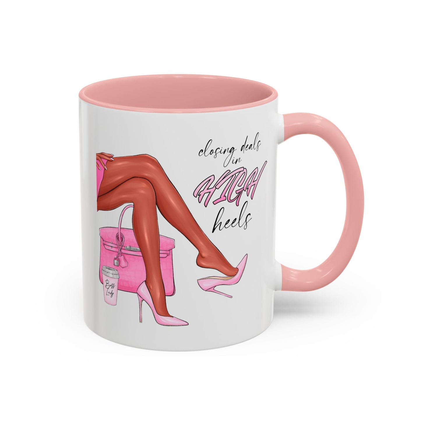 Humor Mug - Closing Deals in High Heels
