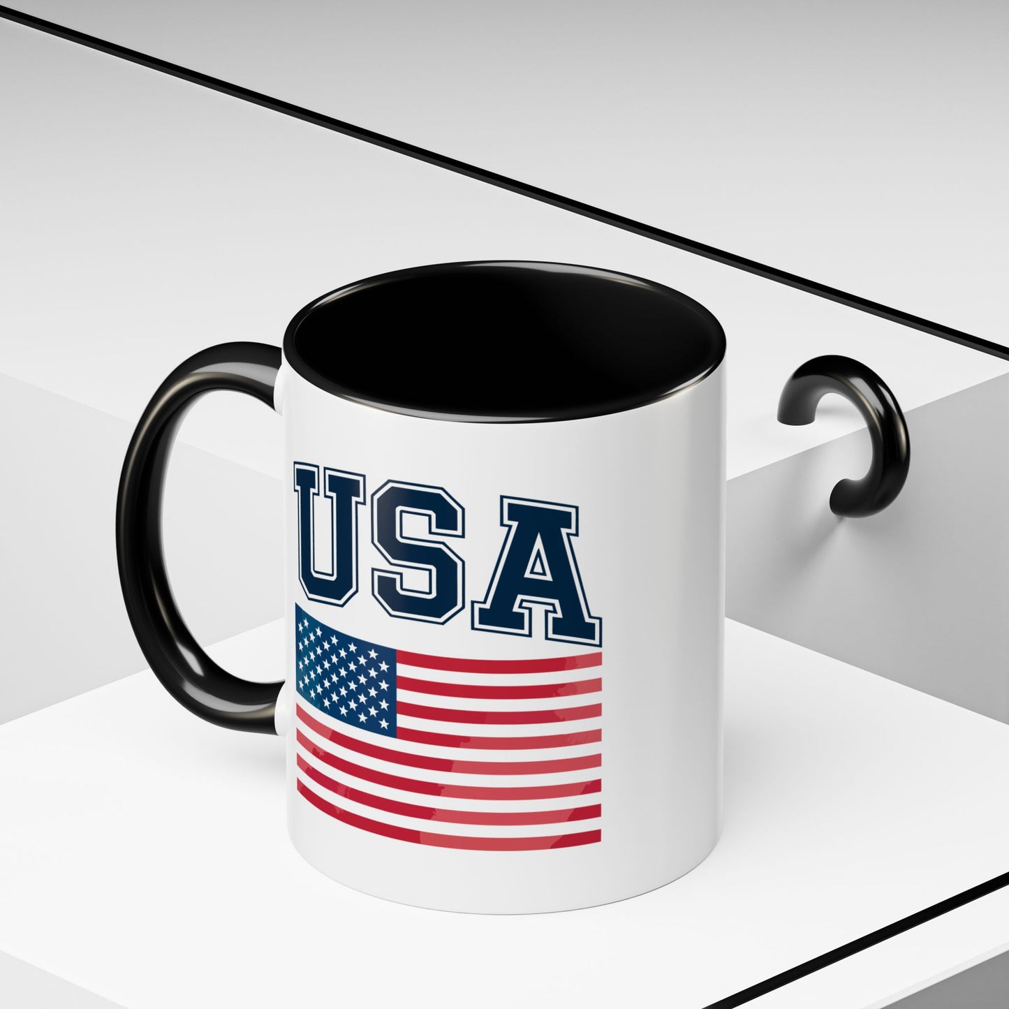 4th of July Mug - USA & Flag