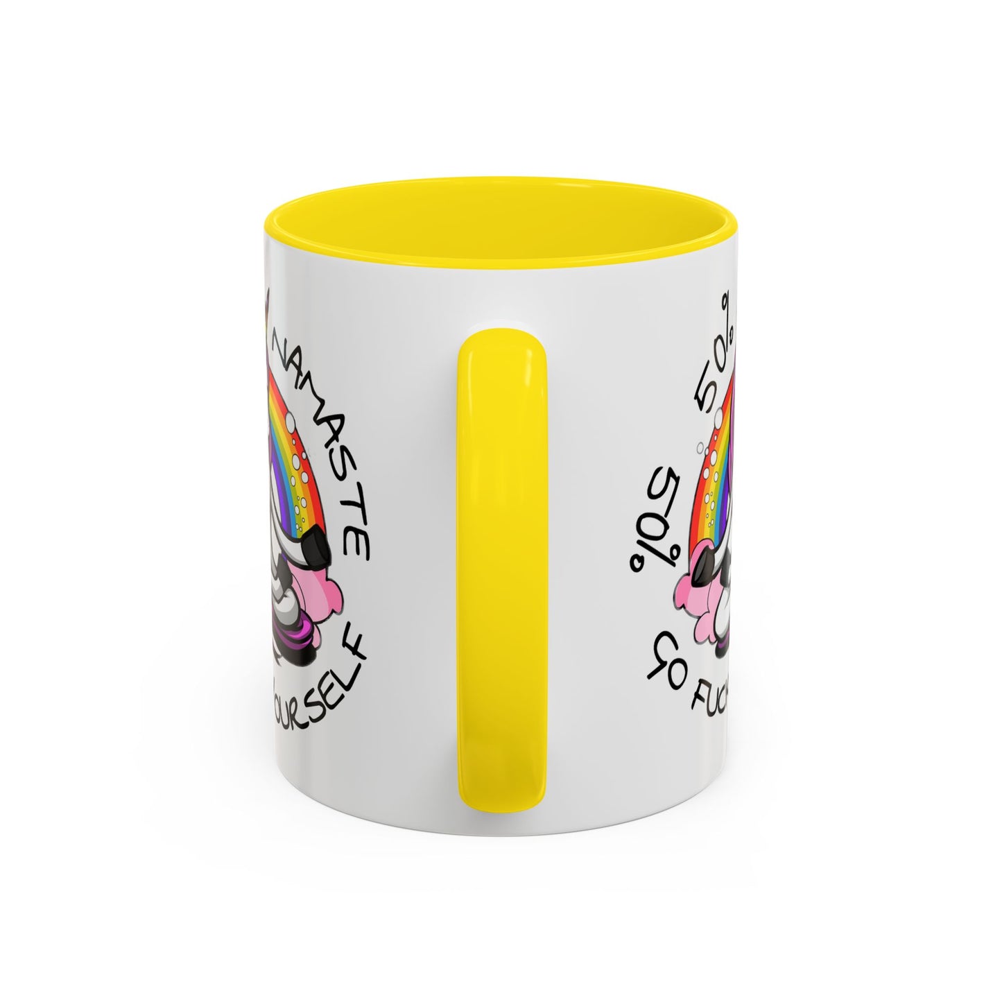 Adult Mug - 50% Namaste 50% Go Fuck Yourself