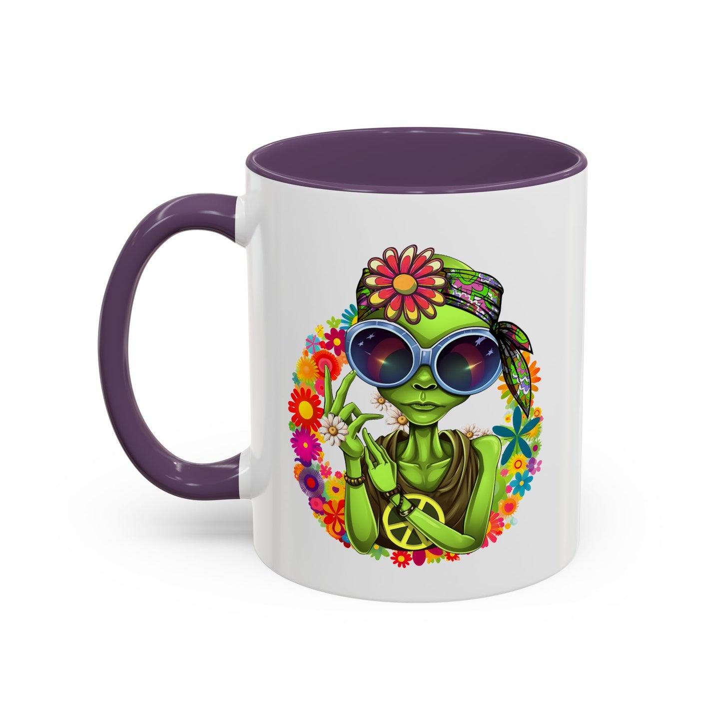 Alien Mug - Peace Hippy Alien