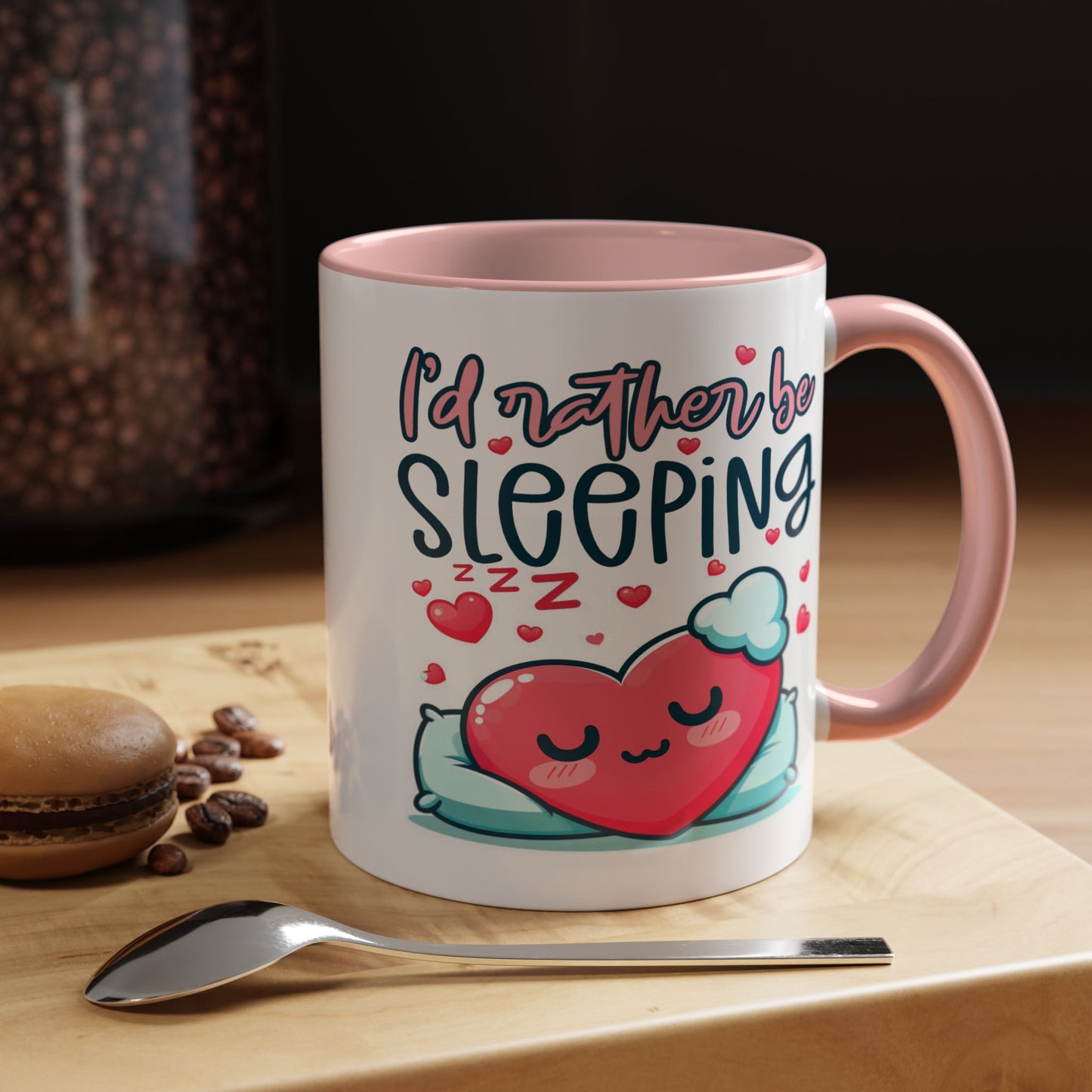 Humor Mug - I'd Rather Be Sleeping Heart