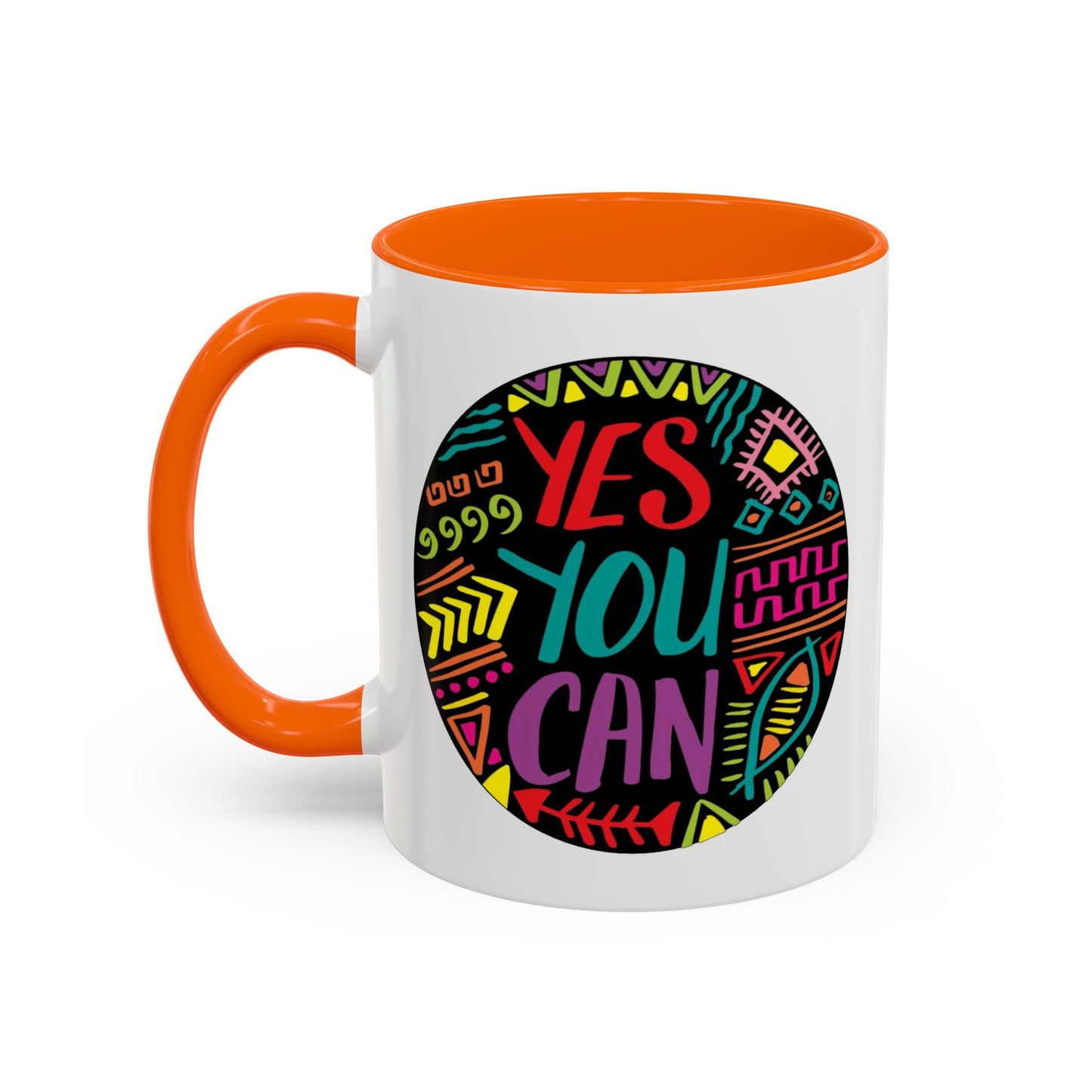 Motivation Mug - Yes You Can Badge