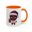 Christmas Mug - Merry Christmas Red Text Superhero