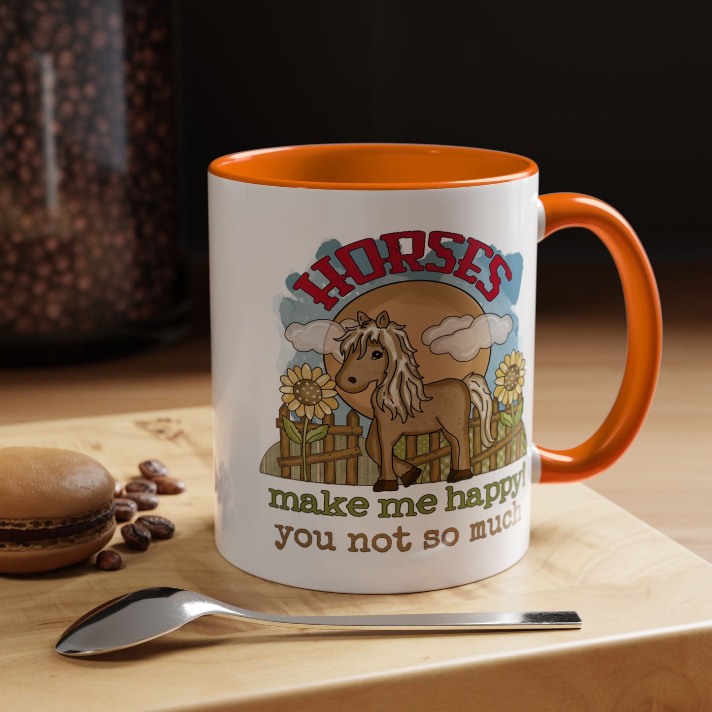 Humor Mug - Horses Make Me Happy