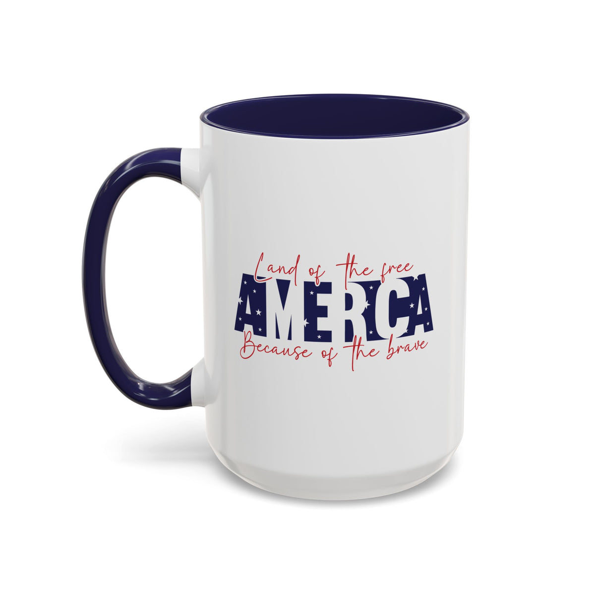 4th of July Mug - American Land of the Free Stars