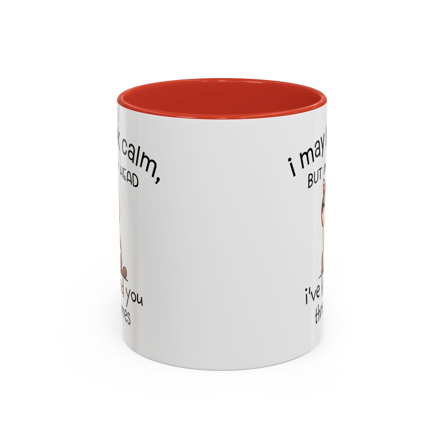 Adult Mug - I May Look Calm Cat