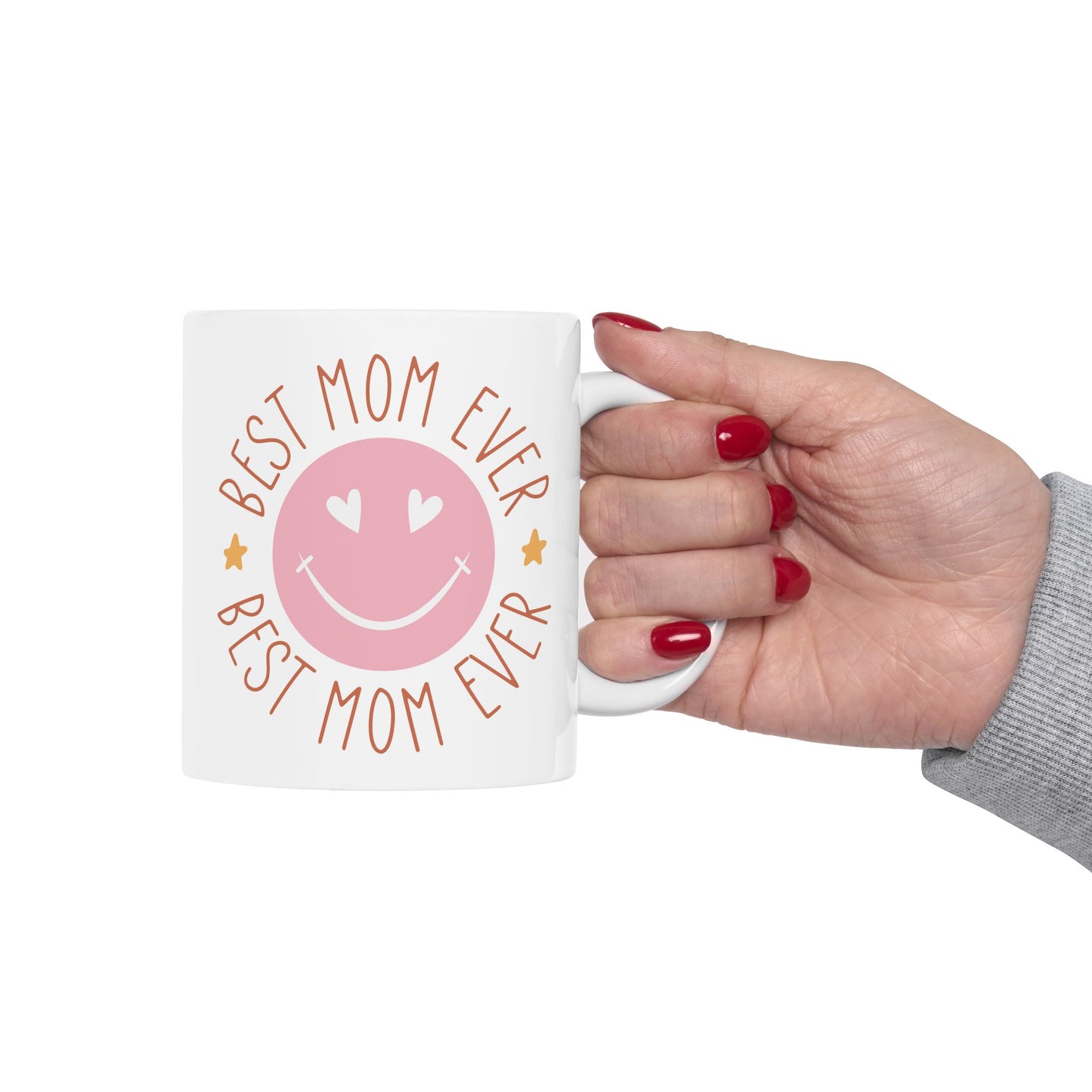 Mother's Day Mug - Best Mom Ever Smiley Face