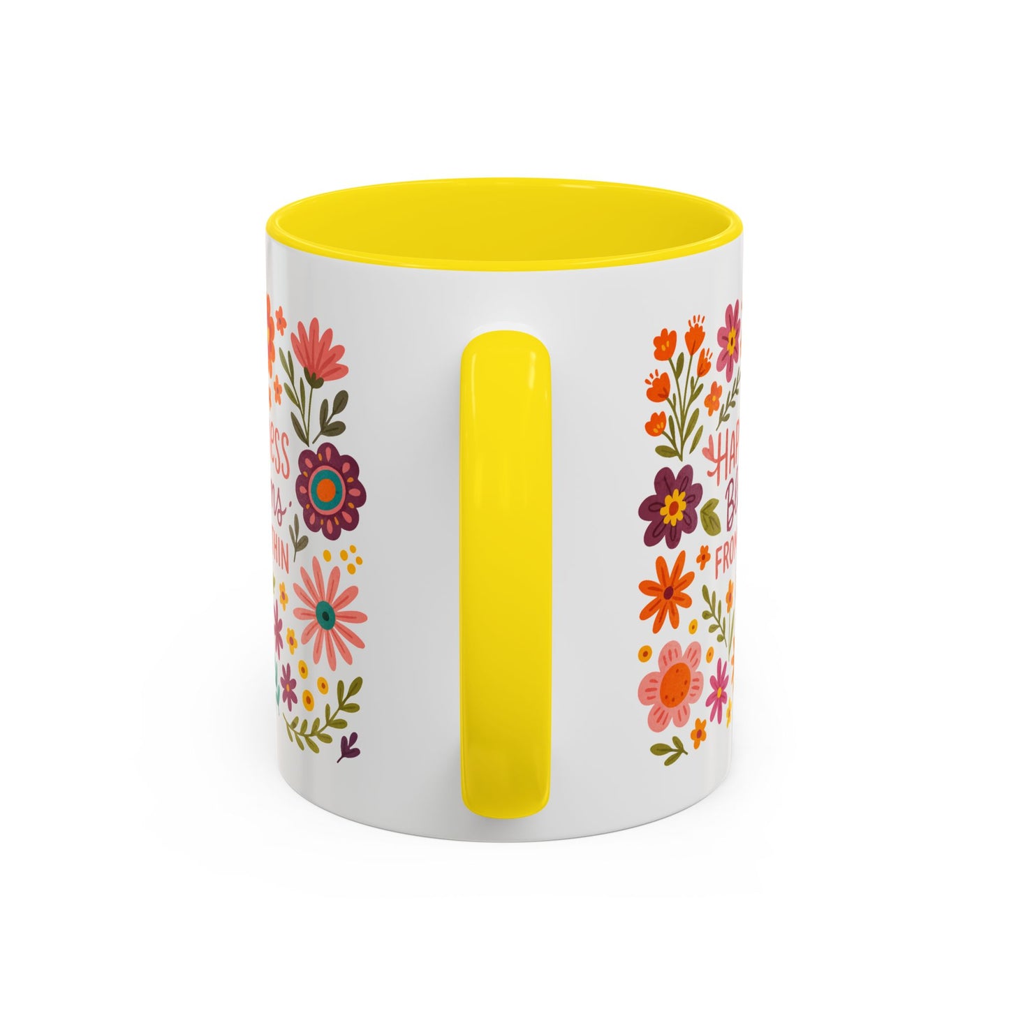Motivation Mug - Happiness Blooms From Within