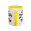 Christmas Mug - Red & Green Text Trumpet