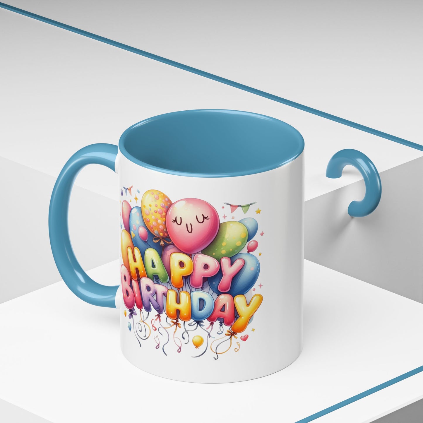 Birthday Mug - Happy Birthday Cute Balloon
