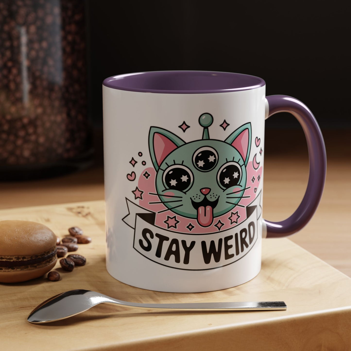 Alien Mug - Stay Weird Alien Cat