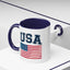 4th of July Mug - USA & Flag