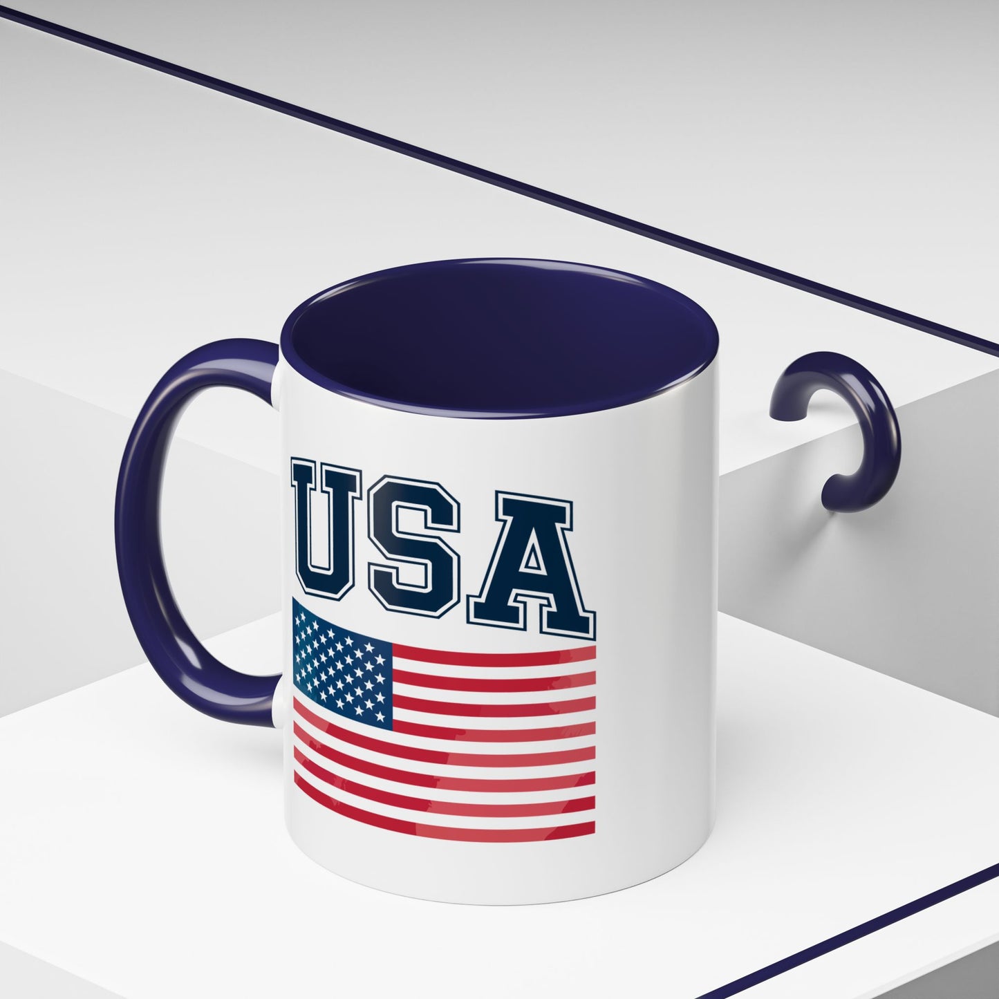 4th of July Mug - USA & Flag