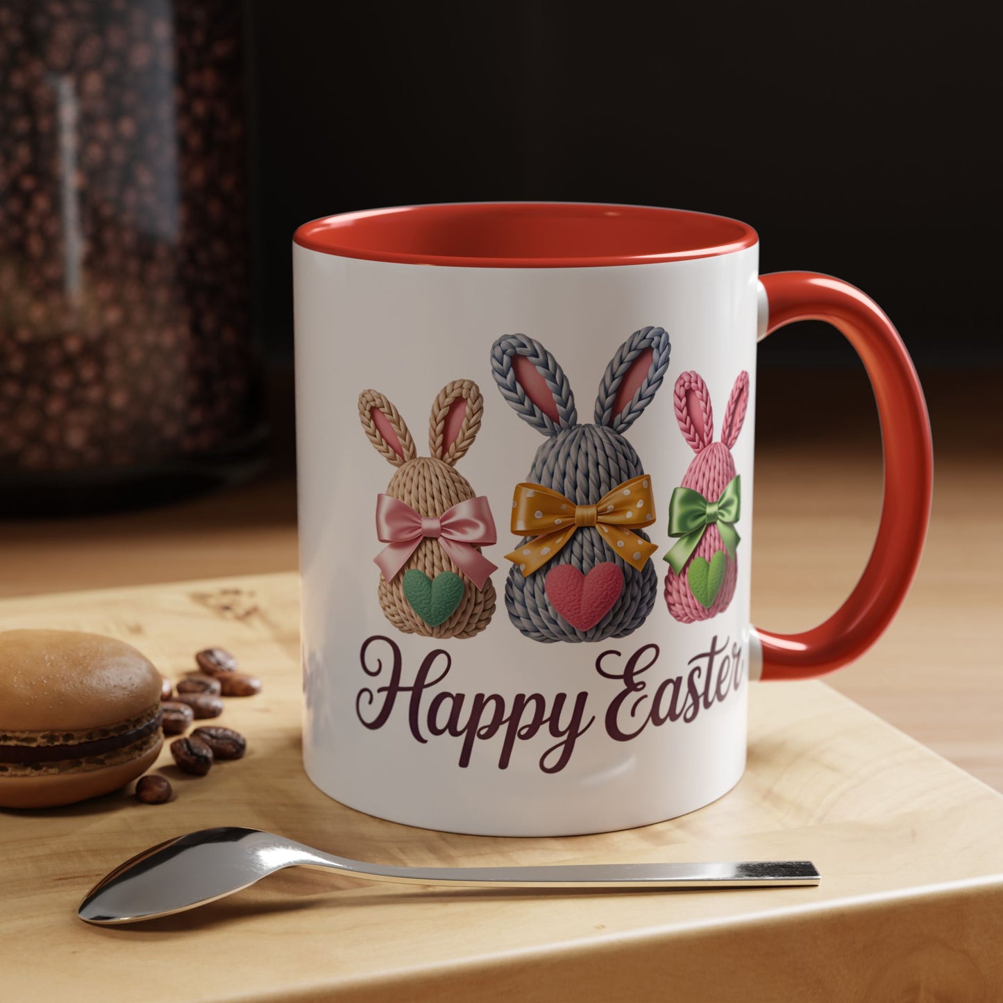 Easter Mug - Yarn Bunnies