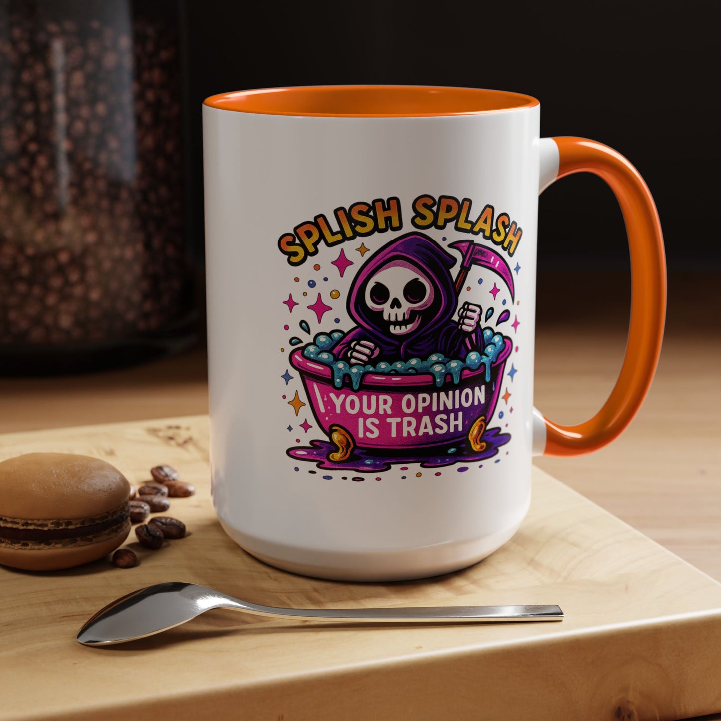 Humor Mug - Splish Splash Your Opinion is Trash