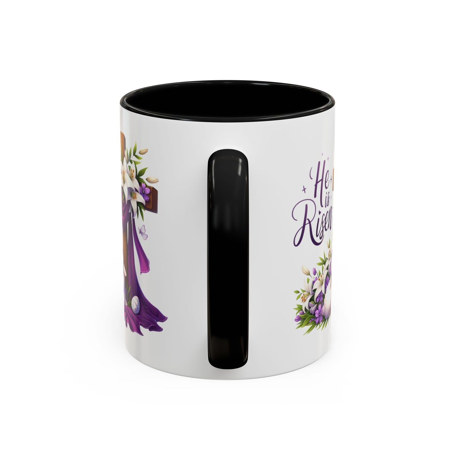 Easter Mug - He Is Risen Cross