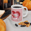 Chirstmas Mug - Pink Snowman Heart