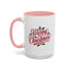 Christmas Mug - Merry Christmas Red Text Mistletoe